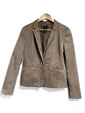 Apostrophe Taupe Blazer Size 14 Tailored Workwear Jacket Business Casual Chic